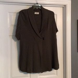 Olive colored cardigan